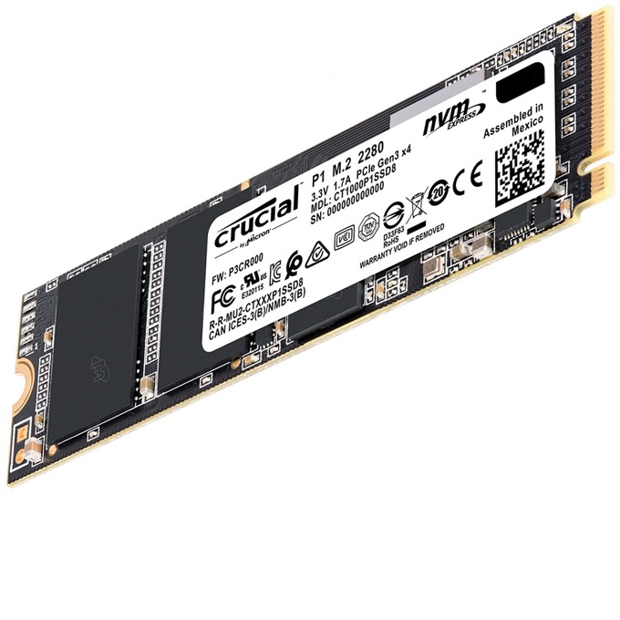 Памет SSD 1TB Crucial CT1000P1SSD8 - ниска цена от JAR Computers