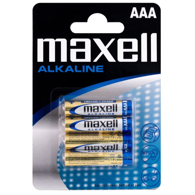 Батерии 4x MAXELL Alkaline LR-03, 1.5V