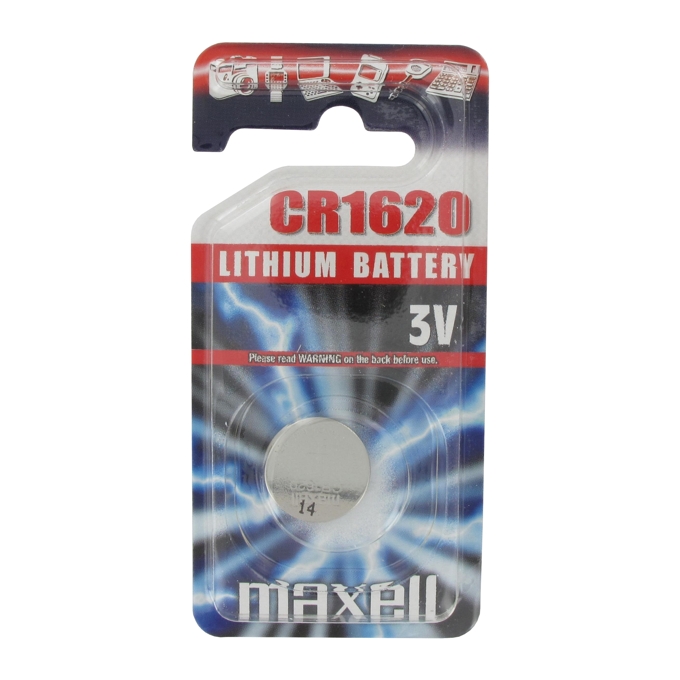 Батерия литиева Maxell CR1620, 3V, 1 бр.