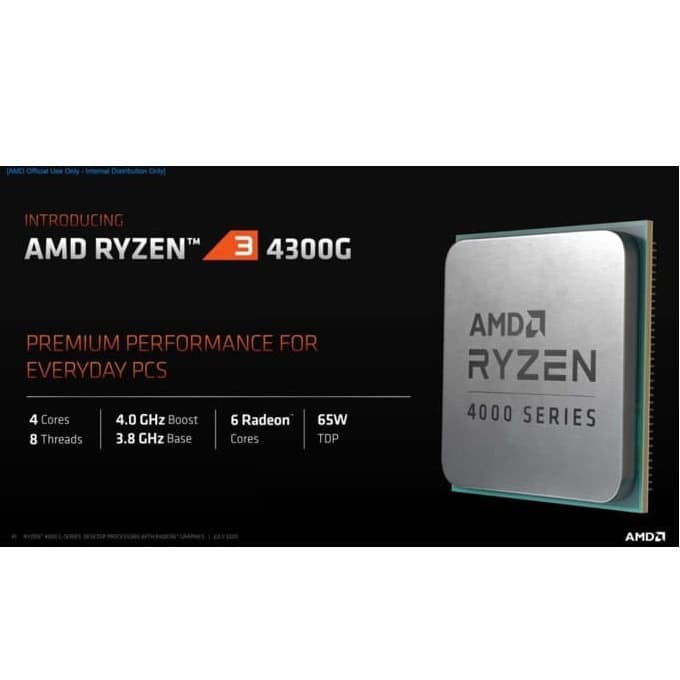 4000 Series 4300g 4300g Ryzen Core Thread AMD Ryzen R3 4300G