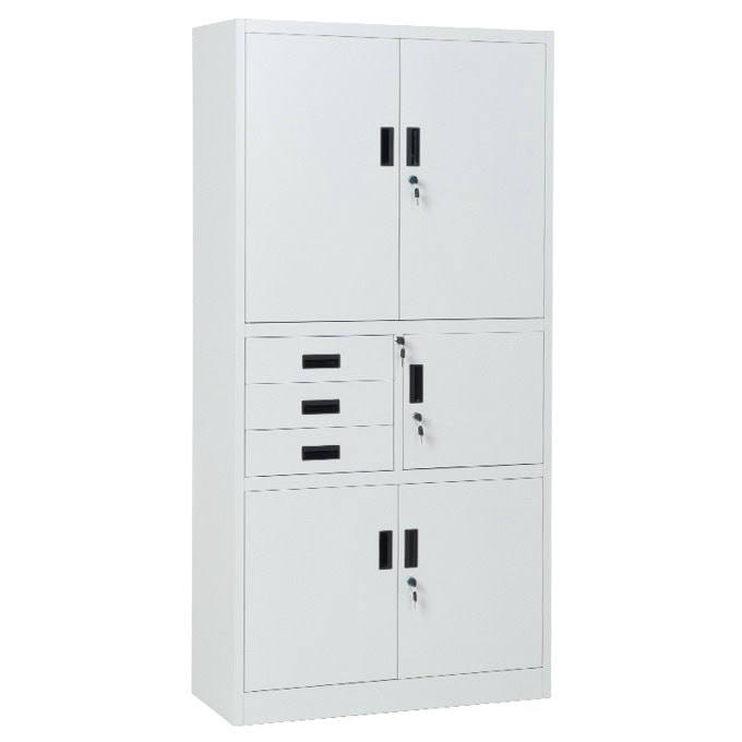 метален шкаф carmen cr-1281 е k - сив | JAR Computers метален шкаф carmen cr-1281 е k - сив