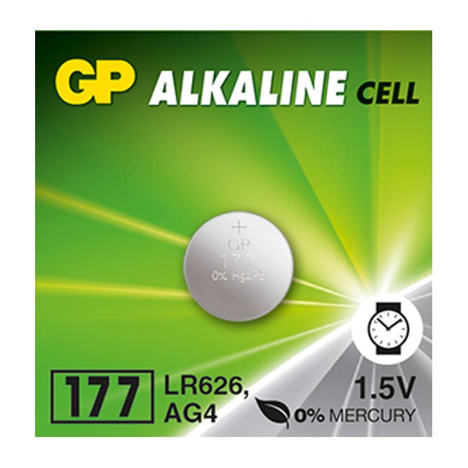 Батерия алкална GP 177 AG4 LR-626 1.5V 1бр. | JAR Computers Батерия алкална GP 177 AG4 LR-626 1.5V 1бр.