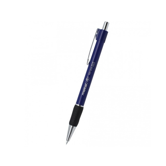 Химикалка FlexOffice 015 Metal Clip синя