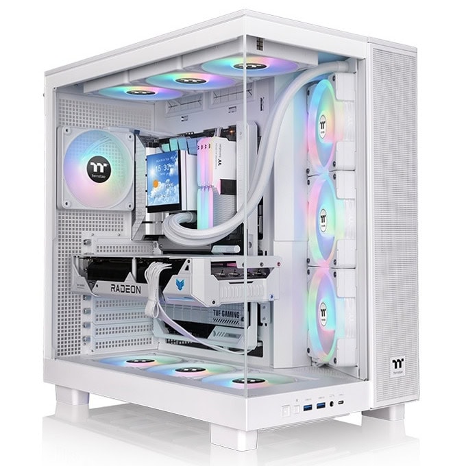Thermaltake View 380 XL TG ARGB Snow + CL-F194-PL1 | JAR Computers Thermaltake View 380 XL TG ARGB Snow + CL-F194-PL1