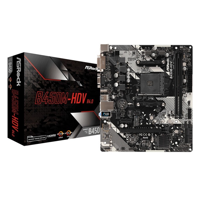 ASRock B450M-HDV R4.0 3Y | JAR Computers ASRock B450M-HDV R4.0 3Y