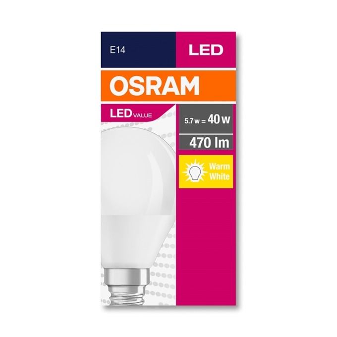 Osram LED E14 5.7W 230V 470 lm