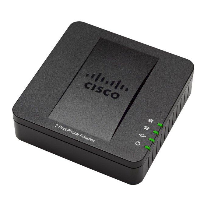 Cisco телефонен адаптер с 2 порта за VoIP