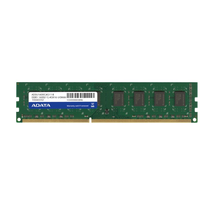 Памет 4GB DDR3 1600MHz AD3U1600W4G11-B - ниска цена от JAR Computers