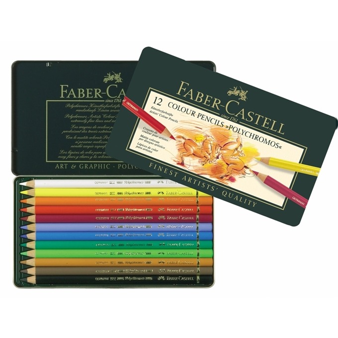 Faber-Castell Polychromos 12 цвята