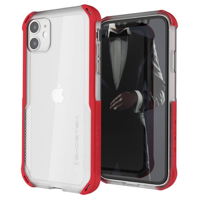 Ghostek Cloak 4 iPh 11 transparent-red GHOCAS2246 | JAR Computers Ghostek Cloak 4 iPh 11 transparent-red GHOCAS2246