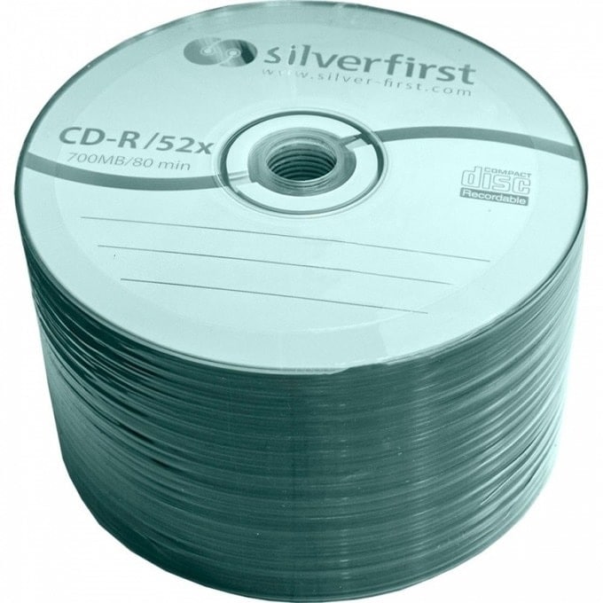 SilverFirst CD-R 700MB 52X 100бр 13218