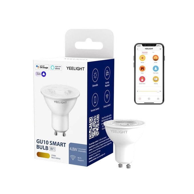 Yeelight GU10 W1 Multicolor 4-Pack YLDP004-A4P | JAR Computers Yeelight GU10 W1 Multicolor 4-Pack YLDP004-A4P