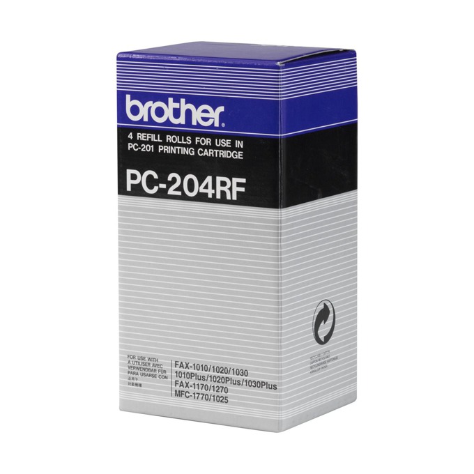 Brother PC-204RF 4 Refills for FAX-1010/20/30, FAX product