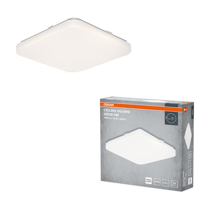 ledvance ceiling square 28x28cm 18w 4000k ip20 | JAR Computers ledvance ceiling square 28x28cm 18w 4000k ip20