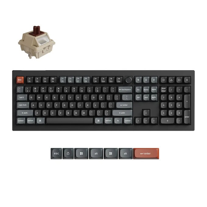keychron v6 ultra 8k silk pom switch brown | JAR Computers keychron v6 ultra 8k silk pom switch brown