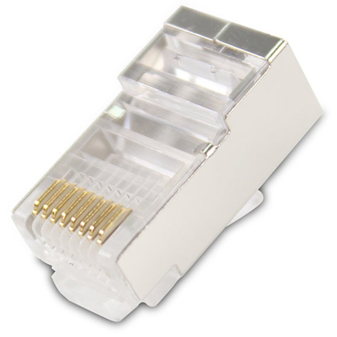 VCOM UTP connectors Cat6 STP/Shielded/RJ45 20pcs