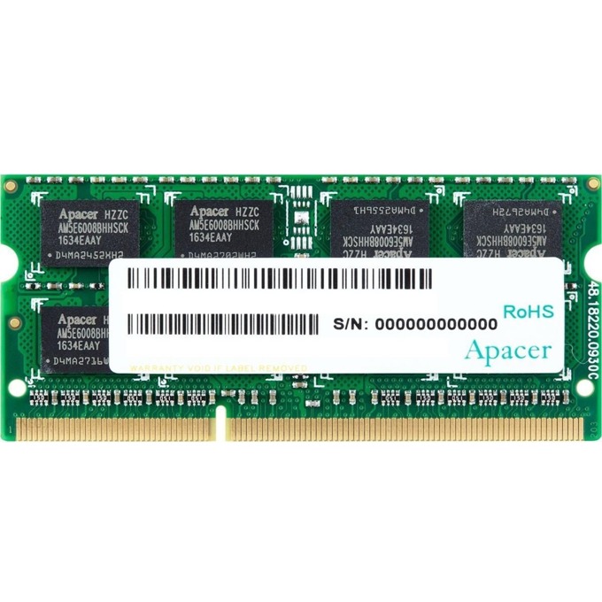 Apacer 8GB SODIMM 1.35V 1600MHz AS08GFA60CATBGJ