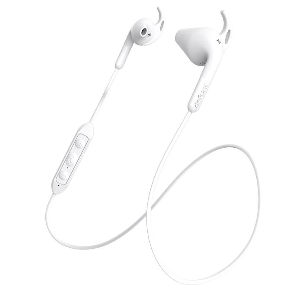 Безжични блутут слушалки за мобилни устройства - Defunc Plus Sport Bluetooth Earbuds (бял) | JAR Computers Безжични блутут слушалки за мобилни устройства - Defunc Plus Sport Bluetooth Earbuds (бял)