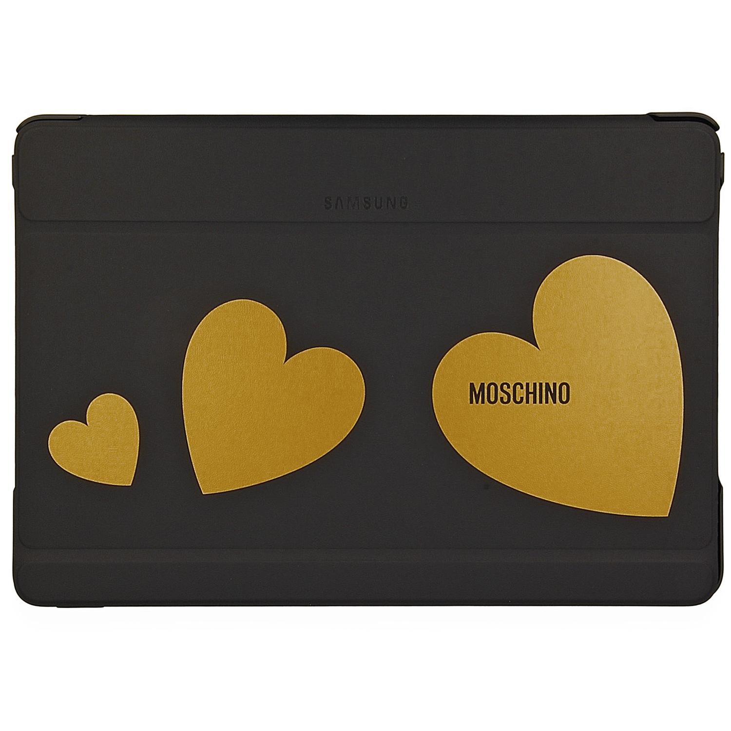 Дизайнерски хибриден кожен калъф и поставка за Samsung Galaxy Tab/Note Pro 12.2 инча - Samsung Book Cover by Moschino EF-EP900BGEGWW (черен-златист) | JAR Computers Дизайнерски хибриден кожен калъф и поставка за Samsung Galaxy Tab/Note Pro 12.2 инча - Samsung Book Cover by Moschino EF-EP900BGEGWW (черен-златист)