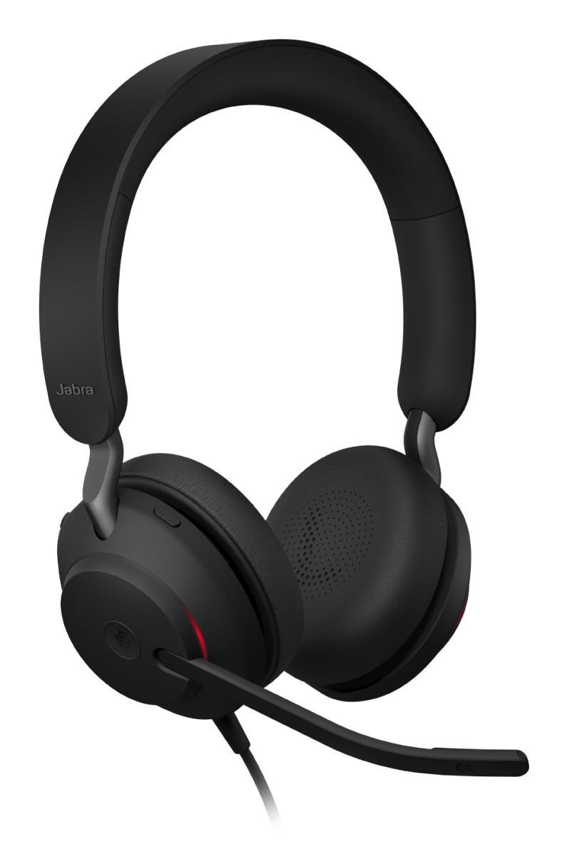 Jabra Evolve2 40 SE Headset Wired Head-band Calls/Music USB Type-C / USB Type-A Black | JAR Computers Jabra Evolve2 40 SE Headset Wired Head-band Calls/Music USB Type-C / USB Type-A Black