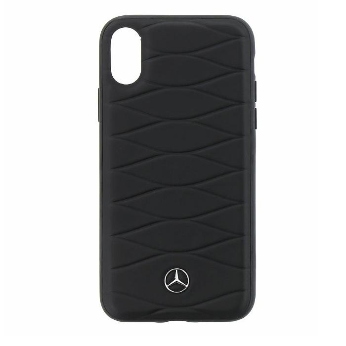 Кожен кейс (естествена кожа) за iPhone X - Mercedes-Benz Pattern III Leather Hard Case (черен) | JAR Computers Кожен кейс (естествена кожа) за iPhone X - Mercedes-Benz Pattern III Leather Hard Case (черен)