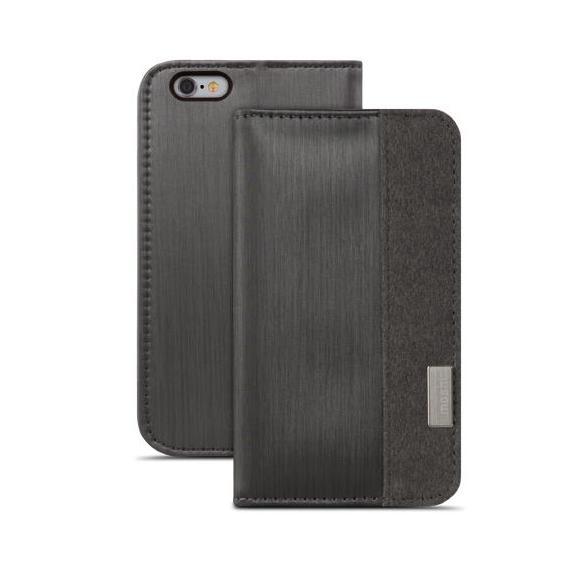 Кожен/текстилен калъф, тип портфейл и поставка за iPhone 6, iPhone 6S - Moshi Overture Flip Wallet Case (черен) | JAR Computers Кожен/текстилен калъф, тип портфейл и поставка за iPhone 6, iPhone 6S - Moshi Overture Flip Wallet Case (черен)