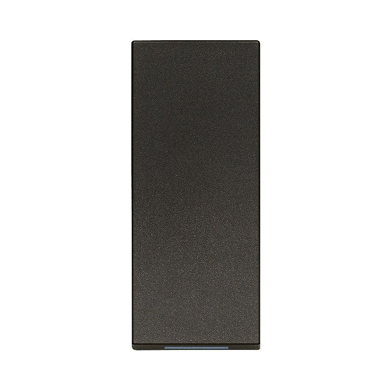 Лицев панел с вертикална подсветка за In-line механизъм 1M Black - VIMAR LINEA 31000S.G | JAR Computers Лицев панел с вертикална подсветка за In-line механизъм 1M Black - VIMAR LINEA 31000S.G