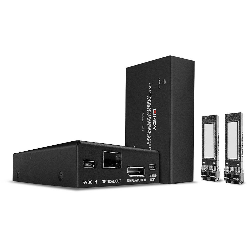 LINDY LNY-39376 :: Оптичен DisplayPort 1.2 & USB KVM екстендър, 300.0 м | JAR Computers LINDY LNY-39376 :: Оптичен DisplayPort 1.2 & USB KVM екстендър, 300.0 м