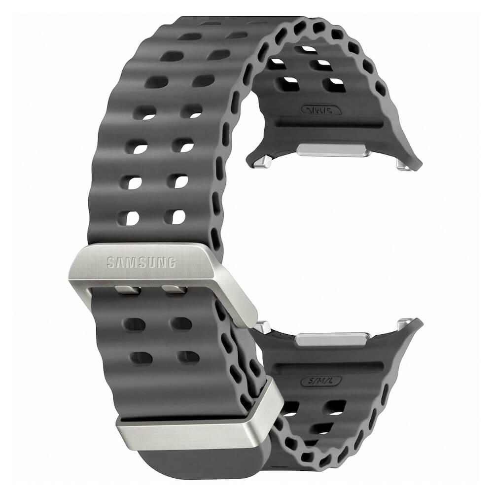Оригинална силиконова каишка за Samsung Galaxy Watch Ultra - Samsung Marine Smartwatch Band ET-SNL70MBEGEU (тъмносив) | JAR Computers Оригинална силиконова каишка за Samsung Galaxy Watch Ultra - Samsung Marine Smartwatch Band ET-SNL70MBEGEU (тъмносив)
