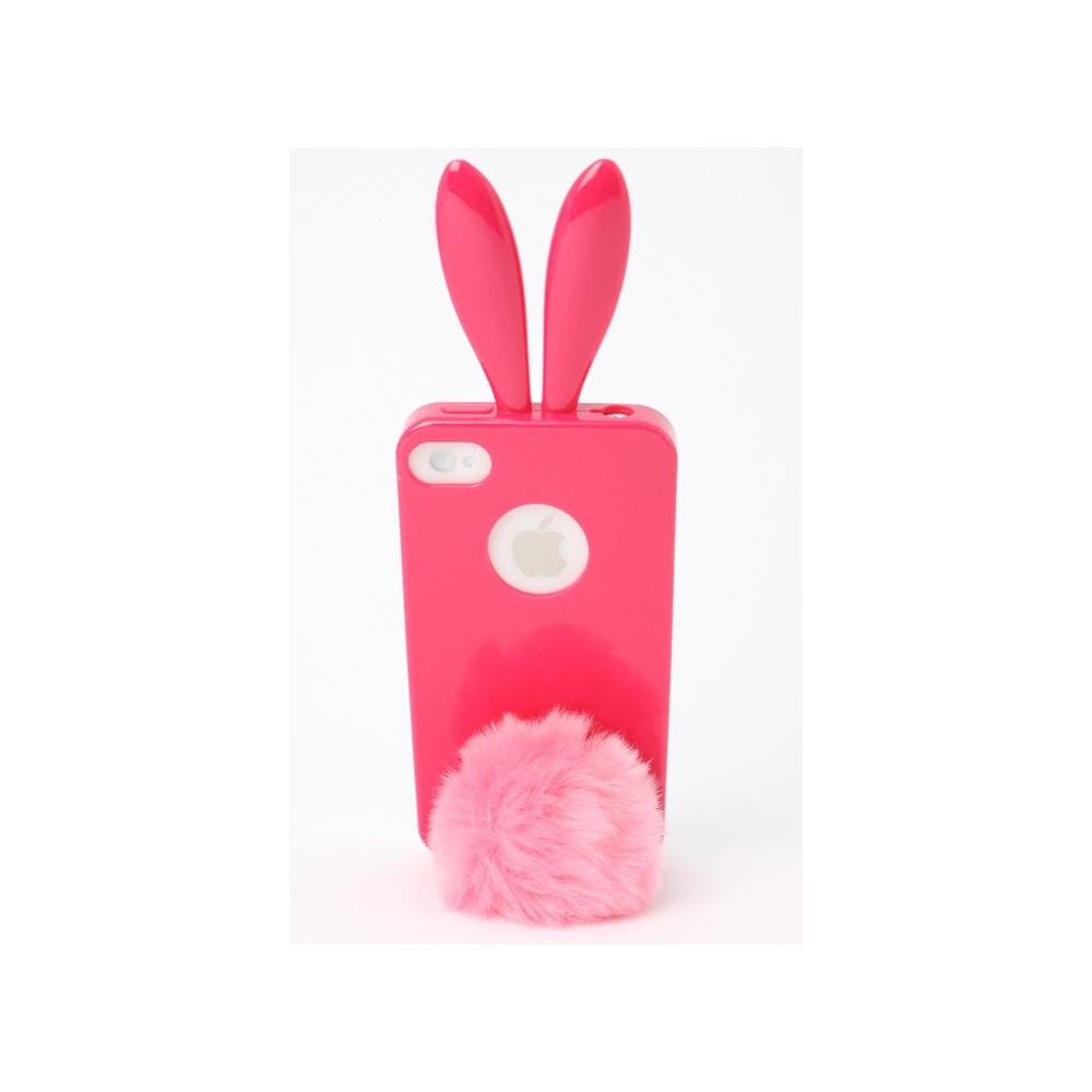 Силиконов кейс със заешки ушички и опашка за iPhone 4S, iPhone 4 - Rabito Bunny Case (розов) | JAR Computers Силиконов кейс със заешки ушички и опашка за iPhone 4S, iPhone 4 - Rabito Bunny Case (розов)