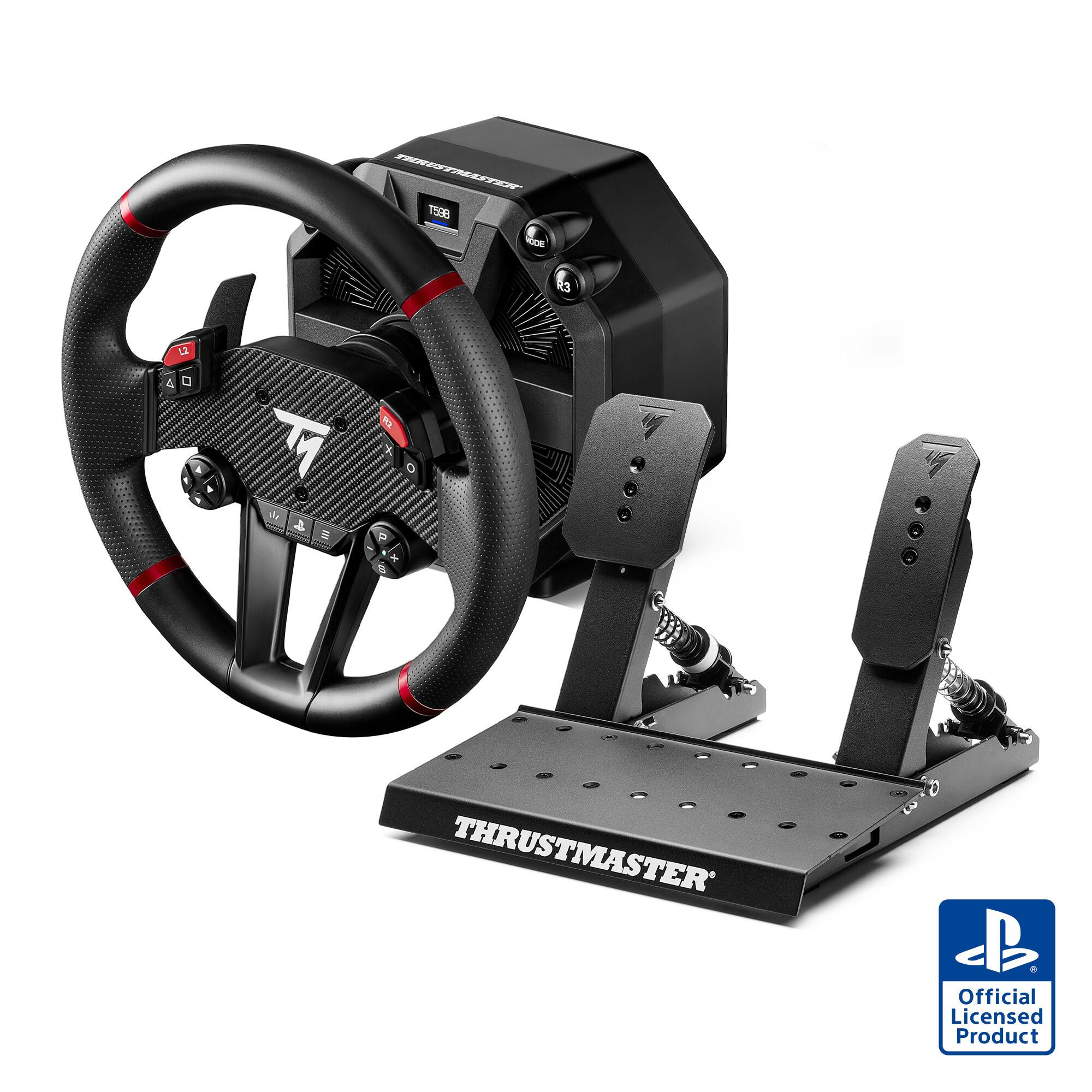 Thrustmaster T598-P Черен, Червен USB Волан + Педали Аналогов/Цифров Персонален компютър, PlayStation 4, PlayStation 5 | JAR Computers Thrustmaster T598-P Черен, Червен USB Волан + Педали Аналогов/Цифров Персонален компютър, PlayStation 4, PlayStation 5