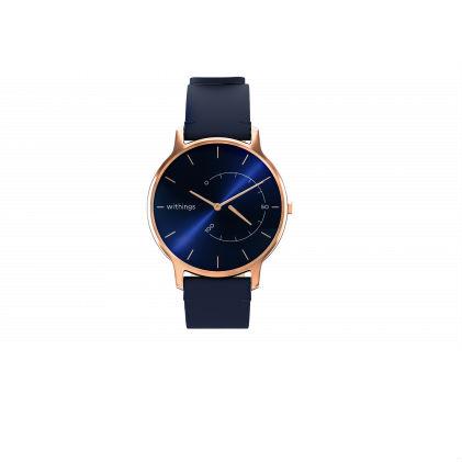 Умен часовник, следящ дневната и нощната ви физическа активност - Withings Move Timeless Chic (син-розово злато) | JAR Computers Умен часовник, следящ дневната и нощната ви физическа активност - Withings Move Timeless Chic (син-розово злато)