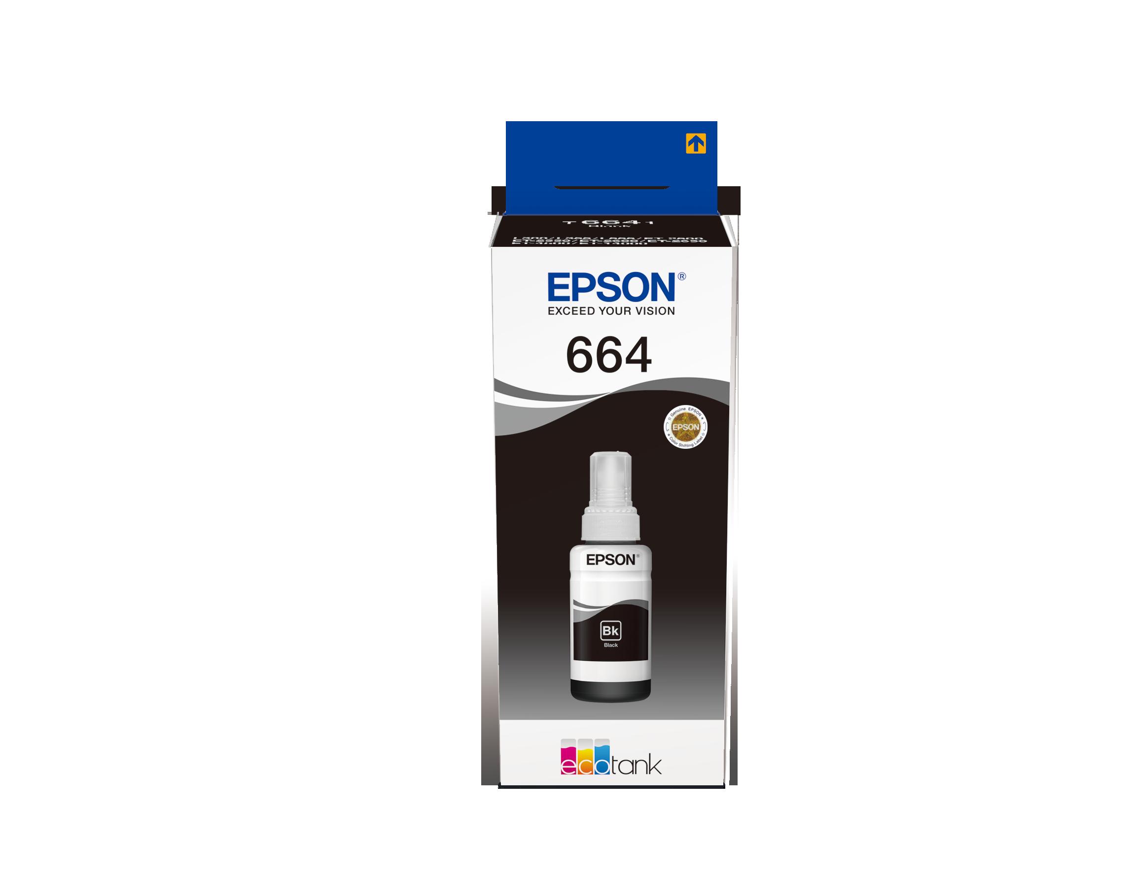 Бутилка мастило за Epson EcoTank L380 Series - Ink - /664/ / C13T664140 - Black - PN C13T664140 | JAR Computers Бутилка мастило за Epson EcoTank L380 Series - Ink - /664/ / C13T664140 - Black - PN C13T664140