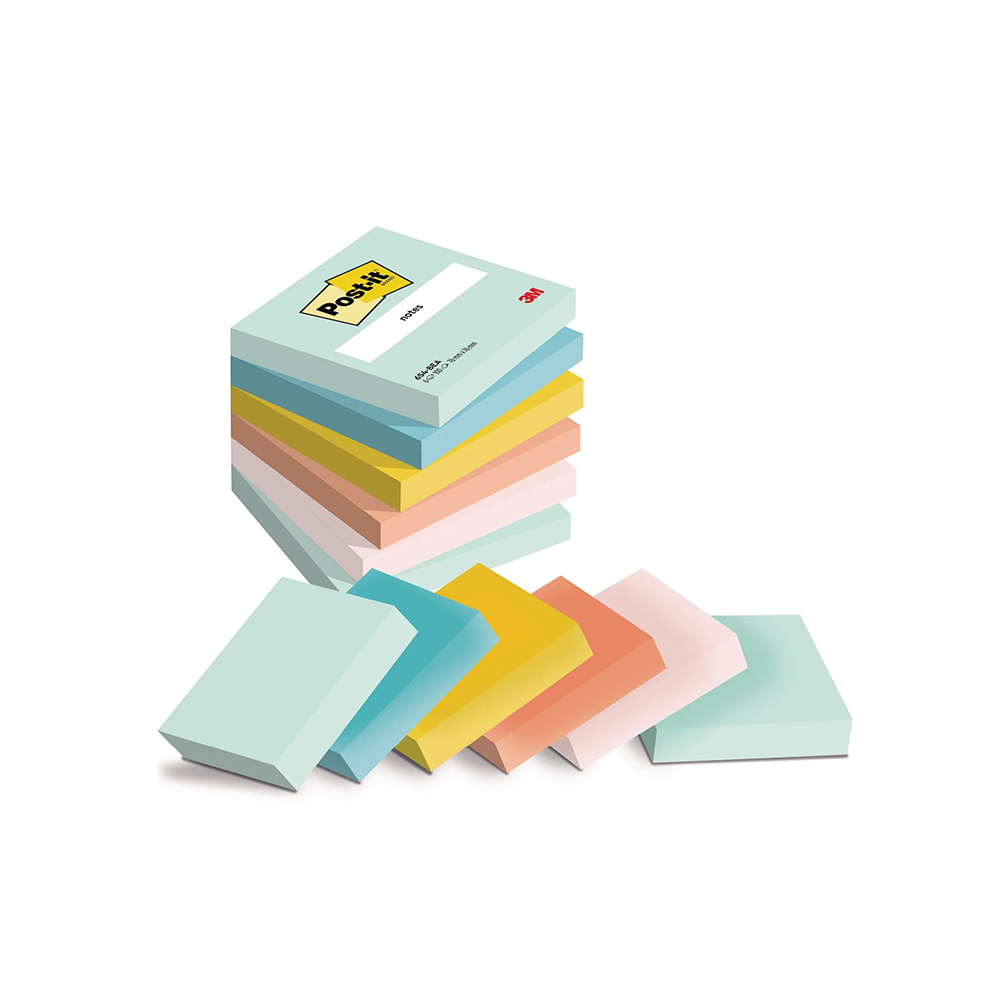 3M Post-it Stickers 76 x 76 mm (BeachSide Color) (100 Sheets, 6 Pack) (654-6-ΒΕΑ) (MMM6546BEA) | JAR Computers 3M Post-it Stickers 76 x 76 mm (BeachSide Color) (100 Sheets, 6 Pack) (654-6-ΒΕΑ) (MMM6546BEA)