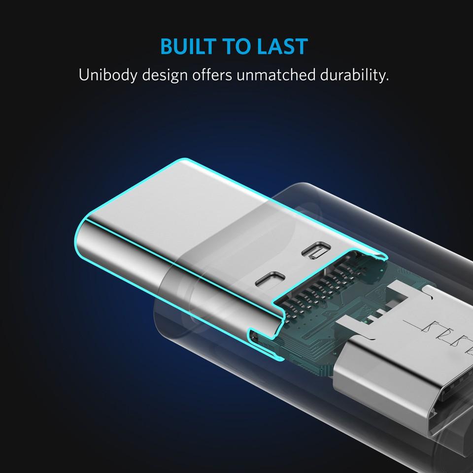 Адаптер от microUSB женско към USB-C мъжко за мобилни устройства с USB-C порт (черен) - Anker USB-C Male to Micro USB Female Adapter (2 броя) | JAR Computers Адаптер от microUSB женско към USB-C мъжко за мобилни устройства с USB-C порт (черен) - Anker USB-C Male to Micro USB Female Adapter (2 броя)