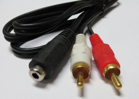 CABLE-470/0.2 - 3.5mm Stereo /F/ - 2 RCA /M/