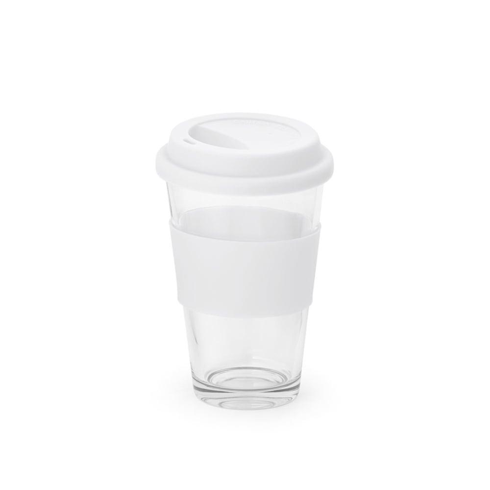 Чаша за пътуване Barty, стъклена, 330 ml, бяла | JAR Computers Чаша за пътуване Barty, стъклена, 330 ml, бяла