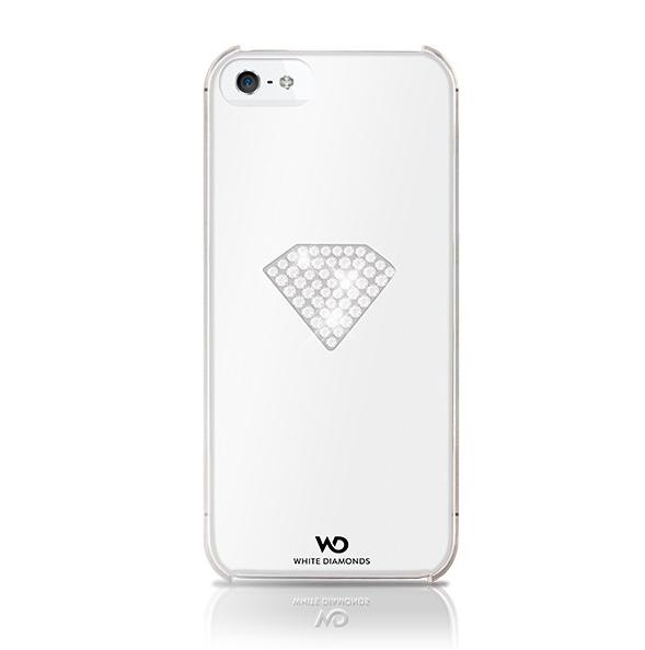 Дизайнерски кейс за iPhone 5, iPhone 5S, iPhone SE (с кристали на Сваровски) - бял - White Diamonds Rainbow | JAR Computers Дизайнерски кейс за iPhone 5, iPhone 5S, iPhone SE (с кристали на Сваровски) - бял - White Diamonds Rainbow