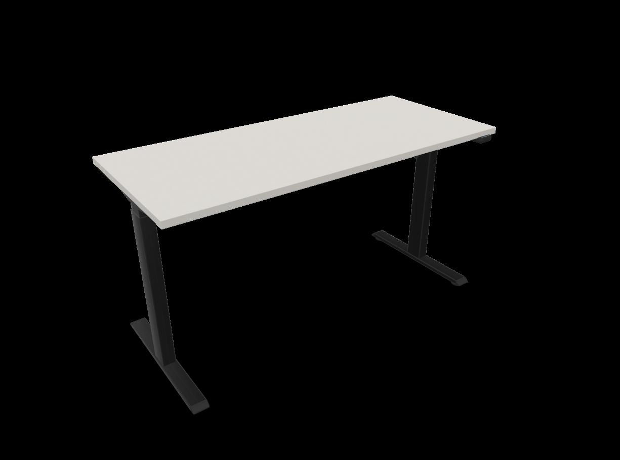 Електрическо бюро eComo Sit-Stand, черна рамка, 1400х600 мм, ПДЧ 25мм,платиненосиво | JAR Computers Електрическо бюро eComo Sit-Stand, черна рамка, 1400х600 мм, ПДЧ 25мм,платиненосиво