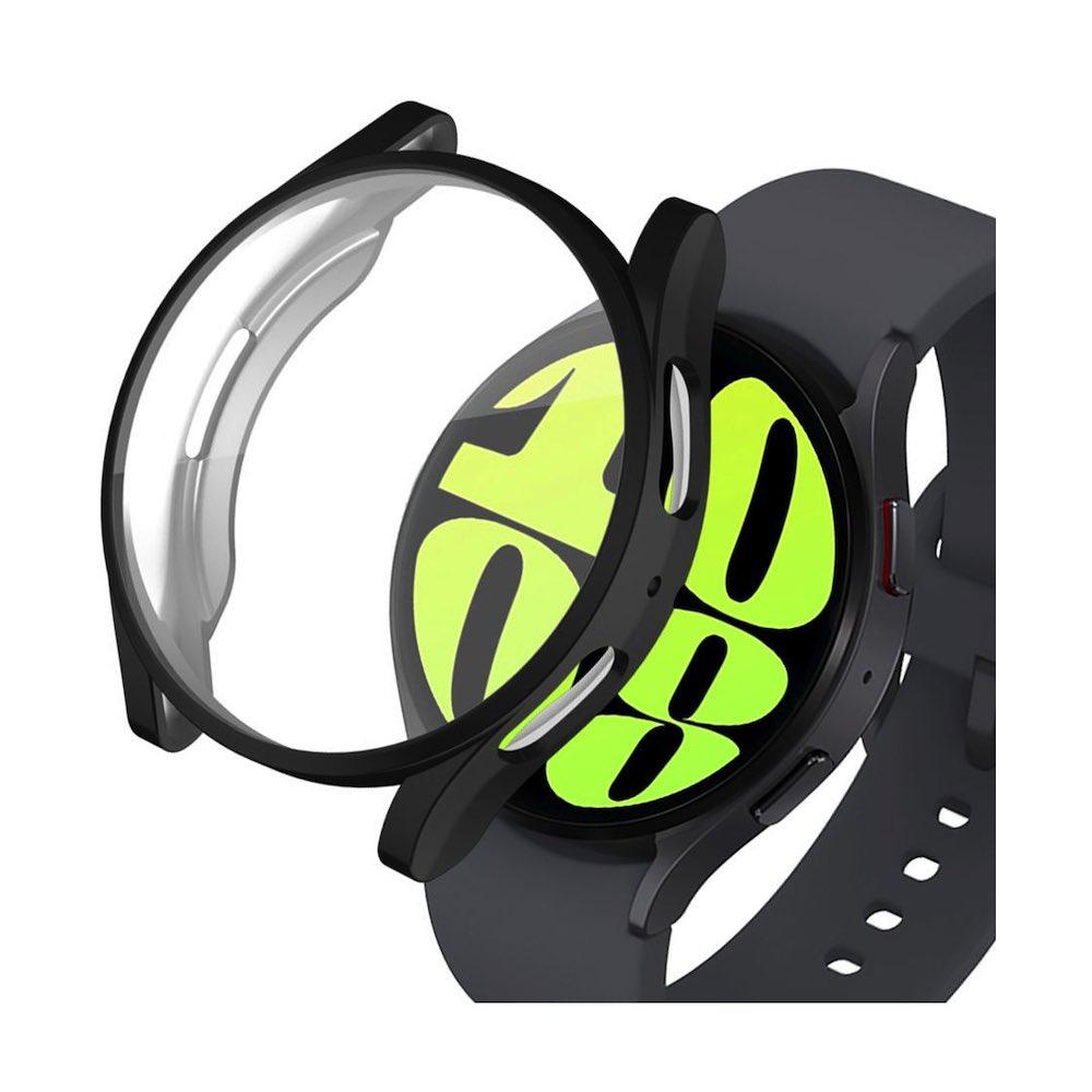 Качествен твърд кейс с вграден стъклен протектор за дисплея на Samsung Galaxy Watch 6 44мм - Tech-Protect Defense 360 Case (черен) | JAR Computers Качествен твърд кейс с вграден стъклен протектор за дисплея на Samsung Galaxy Watch 6 44мм - Tech-Protect Defense 360 Case (черен)