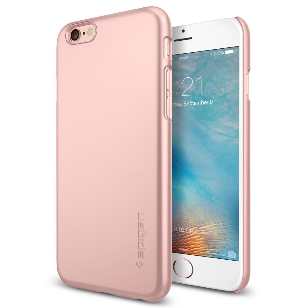 Качествен ултратънък матиран кейс за iPhone 6S - Spigen Thin Fit Case (розово злато) | JAR Computers Качествен ултратънък матиран кейс за iPhone 6S - Spigen Thin Fit Case (розово злато)