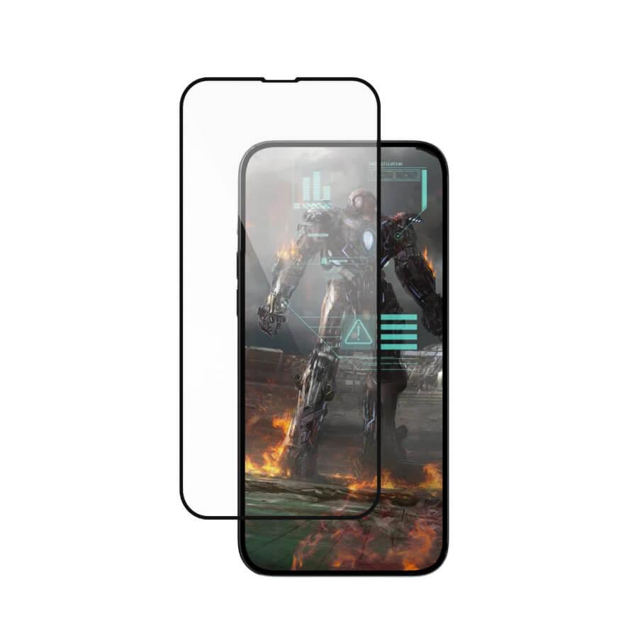 Калено стъклено защитно покритие за дисплея на iPhone 13, iPhone 13 Pro - SwitchEasy Glass Hero Mobile Gaming Full Cover Tempered Glass (черен-прозрачен) | JAR Computers Калено стъклено защитно покритие за дисплея на iPhone 13, iPhone 13 Pro - SwitchEasy Glass Hero Mobile Gaming Full Cover Tempered Glass (черен-прозрачен)