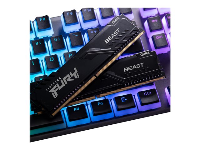 KINGSTON 64GB 2666MHz DDR4 CL16 DIMM Kit of 2 FURY Beast Black