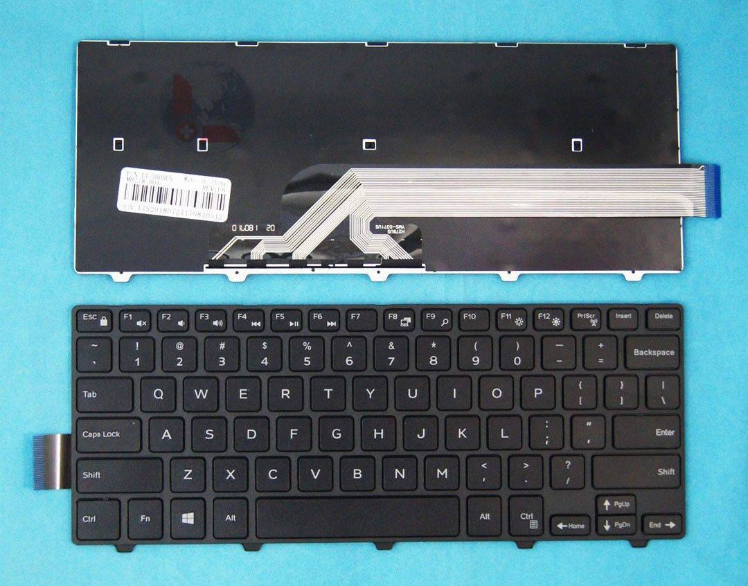 Клавиатура за лаптоп Dell Inspiron 14-3000 Series 5447 5442 5445 7447 Черна с Черна Рамка / Black Frame Black | JAR Computers Клавиатура за лаптоп Dell Inspiron 14-3000 Series 5447 5442 5445 7447 Черна с Черна Рамка / Black Frame Black