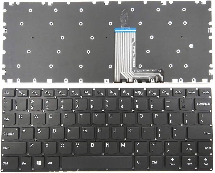 Клавиатура за лаптоп Lenovo Yoga 310-11 310-11IAP 710-11 710-11IKB 710-11ISK Черна Без Рамка (Малък Ентър) с Кирилица / Black Without Frame US | JAR Computers Клавиатура за лаптоп Lenovo Yoga 310-11 310-11IAP 710-11 710-11IKB 710-11ISK Черна Без Рамка (Малък Ентър) с Кирилица / Black Without Frame US