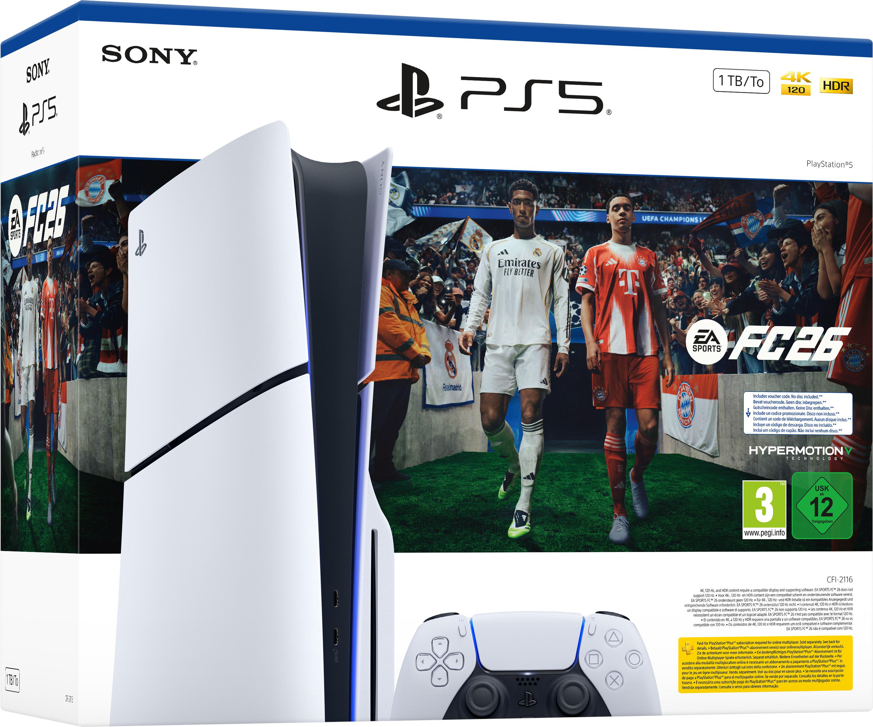 Конзола PlayStation 5 (Slim) - EA Sports FC 26 Bundle | JAR Computers Конзола PlayStation 5 (Slim) - EA Sports FC 26 Bundle