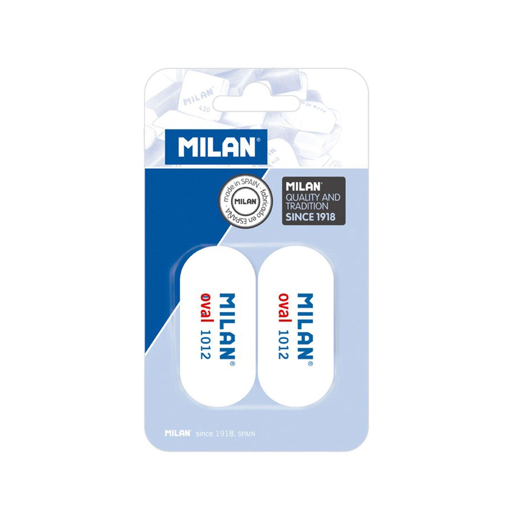 Milan Гума за молив 1012, 2 броя в блистер, опаковка 25 | JAR Computers Milan Гума за молив 1012, 2 броя в блистер, опаковка 25