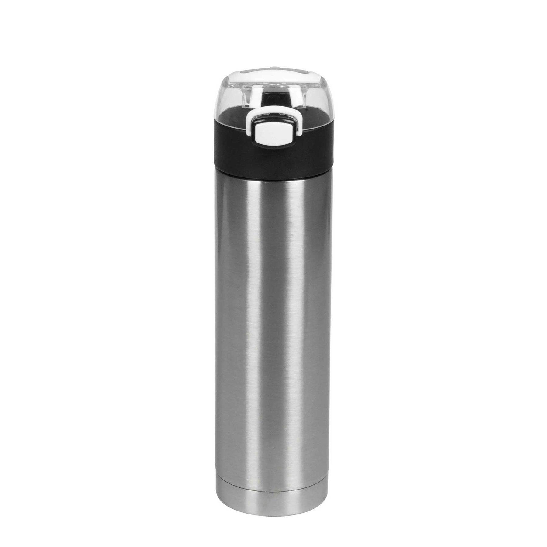 Office 1 Бутилка Metropolis, метална, двустенна, 500 ml, сребриста | JAR Computers Office 1 Бутилка Metropolis, метална, двустенна, 500 ml, сребриста