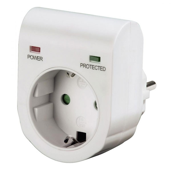 SURGE Protector 1x HAMA 47771, White | JAR Computers SURGE Protector 1x HAMA 47771, White