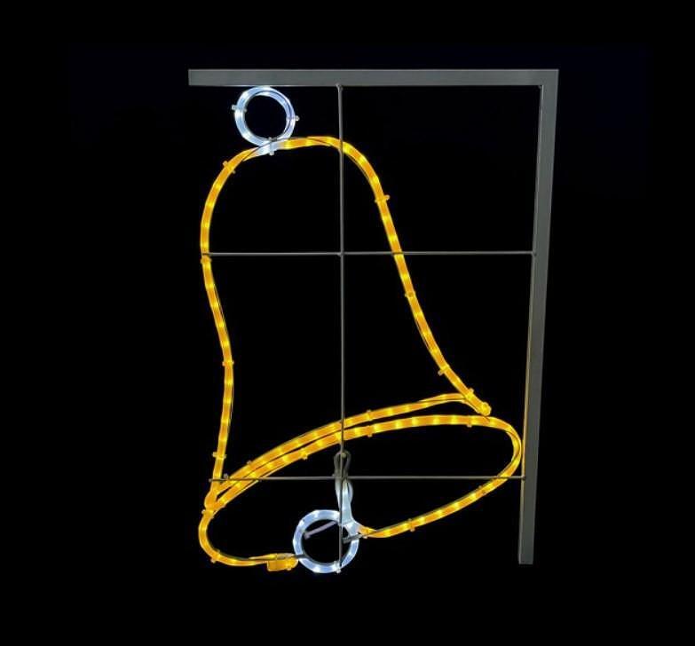 Светеща декорация за стълб, камбана и звезди, 150x80cm, IP65 | JAR Computers Светеща декорация за стълб, камбана и звезди, 150x80cm, IP65